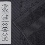 3 Piece Egyptian Cotton Plush Bath Towel Set - Kendell