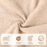 3 Piece Egyptian Cotton Plush Bath Towel Set - Kendell