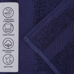 3 Piece Egyptian Cotton Plush Bath Towel Set - Kendell