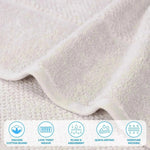 Superior Mile Smart Twist Viscose Cotton Blend Solid 3 Piece Towel Set