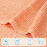 Milo Smart Twist Viscose Cotton Blend Solid Ribbed 6 Piece Towel Set