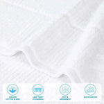 Milo Smart Twist Viscose Cotton Blend Solid Ribbed 6 Piece Towel Set