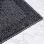 Myra Medallion Textured Machine Washable Bath Rugs, Set of 2