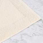 Myra Medallion Textured Machine Washable Bath Rugs, Set of 2