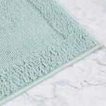 Myra Medallion Textured Machine Washable Bath Rugs, Set of 2