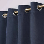 100 % Blackout Curtains Grommet Machine Washable 2 Panels
