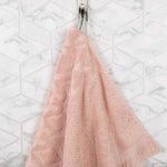 Rolla Cotton Geometric Jacquard Absorbent 6 Piece Towel Set