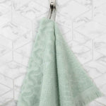 Cotton Geometric Jacquard Absorbent Bath Towel Set of 3