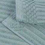 Superior Soho Ribbed Cotton Absorbent 3 Piece Assorted Towel Set
