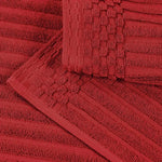 Cotton Ribbed Textured Face Towel Set 12-Piece - Soho