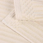 Superior Ribbed Textured Cotton Bath Sheet Ultra-Absorbent Towel Set