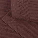 Superior Soho Ribbed Cotton Absorbent 3 Piece Assorted Towel Set