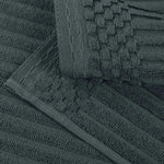 Superior Ribbed Textured Cotton Bath Sheet Ultra-Absorbent Towel Set