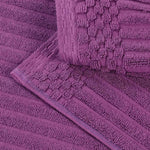 Ribbed Cotton Absorbent Bath Towel Set of 4
