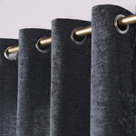 Superior Noor Semi-Blackout Chenille Machine Washable Grommet Curtains, Set of 2 Panels