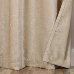 Superior Noor Semi-Blackout Chenille Machine Washable Grommet Curtains, Set of 2 Panels