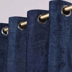 Superior Noor Semi-Blackout Chenille Machine Washable Grommet Curtains, Set of 2 Panels