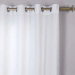 Superior Noor Semi-Blackout Chenille Machine Washable Grommet Curtains, Set of 2 Panels