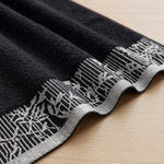 Wisteria Floral Jacquard 12-Piece Cotton Towel Set – Medium Weight Bathroom Towels