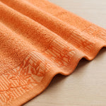 Wisteria Floral Jacquard 6-Piece Cotton Towel Set – Medium Weight Bathroom Towels