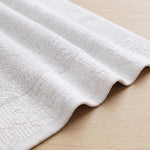 Wisteria Floral Jacquard 12-Piece Cotton Towel Set – Medium Weight Bathroom Towels