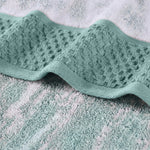 Lodie Cotton Jacquard Solid and Two-Toned Bath Sheet Set of 2