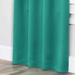 Solid Room Darkening Rod Pocket Blackout Curtain Panels, Set of 2