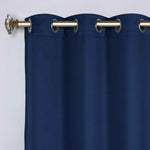 Classic Modern Solid Room Darkening Blackout Curtain Panels, Set of 2