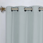 Classic Modern Solid Room Darkening Blackout Curtain Panels, Set of 2