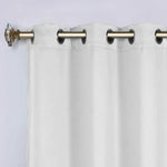 Classic Modern Solid Room Darkening Blackout Curtain Panels, Set of 2