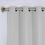 Classic Modern Solid Room Darkening Blackout Curtain Panels, Set of 2