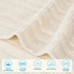 Mika Smart Twist Viscose Cotton Blend Solid Ribbed 12 Piece Towel Set