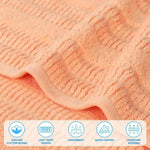 Mika Smart Twist Viscose Cotton Blend Face Towels Washcloths Set of 12