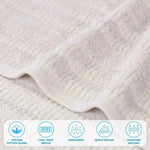 Mika Smart Twist Viscose Cotton Blend Textured Ribbed 3 Piece Set