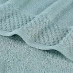 Lodi Cotton 3-Piece Towel Set – Absorbent Mid-Weight Solid Bathroom Towels with Textured Border