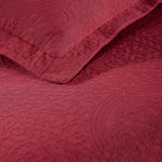 Lightweight Cotton Bedspread Sets 3-Piece Fleur De Lis Jacquard Matelasse