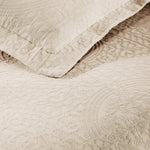 Lightweight Cotton Bedspread Sets 3-Piece Fleur De Lis Jacquard Matelasse