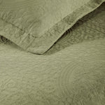 Lightweight Cotton Bedspread Sets 3-Piece Fleur De Lis Jacquard Matelasse
