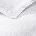 Lightweight Cotton Bedspread Sets 3-Piece Fleur De Lis Jacquard Matelasse