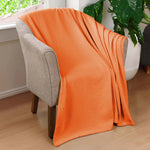 100% Cotton Thermal Blanket – Diamond Weave All-Season, Lightweight & Breathable