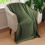 100% Cotton Thermal Blanket – Diamond Weave All-Season, Lightweight & Breathable