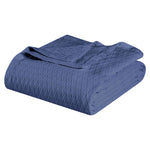 100% Cotton Thermal Blanket – Diamond Weave All-Season, Lightweight & Breathable