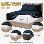 1000 Thread Count Egyptian Cotton Sateen Sheet Set