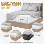 1000 Thread Count Egyptian Cotton Sateen Extra-Deep Sheet Set