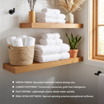 Eco-Friendly Ring-Spun Cotton 4-Piece Bath Towel Set