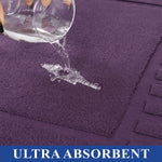 Superior Leo Cotton Modern Absorbent Heavy Washable Bath Mat Set of 2