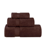 3 Piece Zero Twist Cotton Towels Soft Absorbent