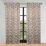Leaves Room Darkening Back Tabs Blackout Curtain Panels, Set of 2