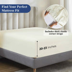 Superior Apus 100% Cotton Perfect Fit Deep Pocket Fitted Sheet