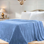 Superior Fleece Plush Medium Weight Fluffy Solid Decorative Blanket